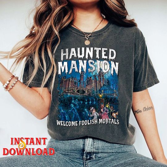 Haunted Mansion Shirt, Mickey Disneyland Halloween Tee