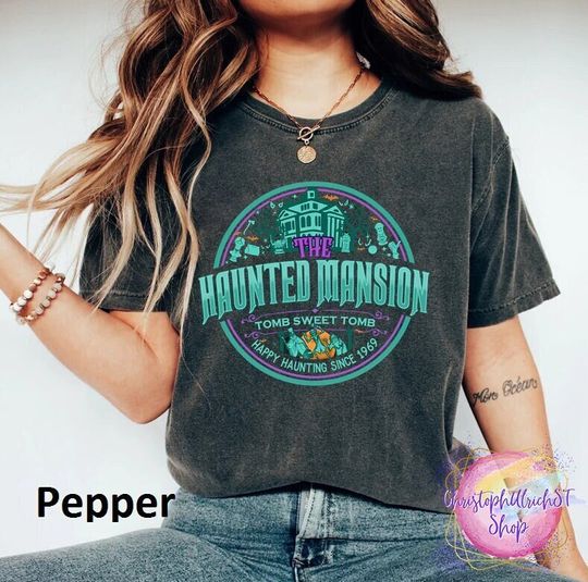 Vintage Haunted Mansion Shirt, Disneyland Halloween Shirt