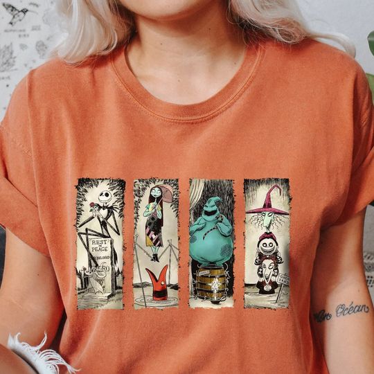 Retro Haunted Mansion The Nightmare Before Christmas Shirt, Disney Halloween Shirt