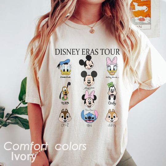 Mickey and Friends Eras Tour Shirt, Disney Eras Tours Shirt, Disney Concert Music Shirt