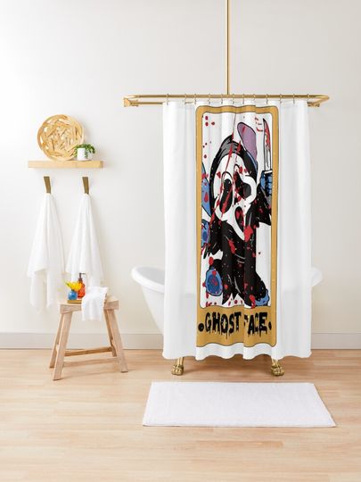 Funny Stitch Shirt,Disney Halloween Shirt, Retro Horror Halloween T Shirt, Horror Movie Character Shirt | Shower Curtain