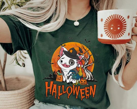 Hei Hei and Pua T-Shirt, Halloween T-Shirt, Disney T-Shirt, Spooky T-Shirt