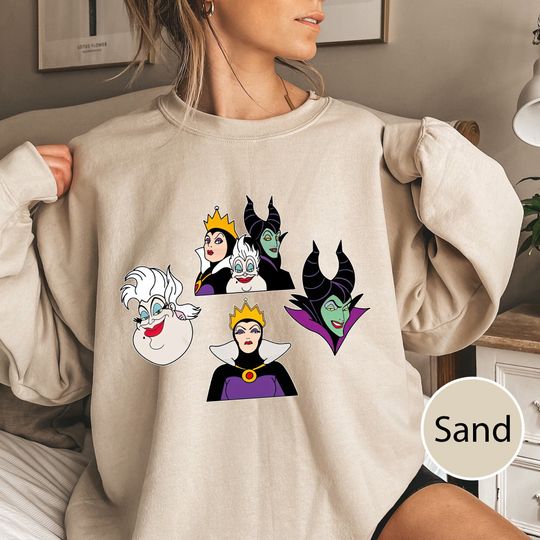 Disney Villains Evil Halloween Shirt, Villains characters Halloween Sweatshirt