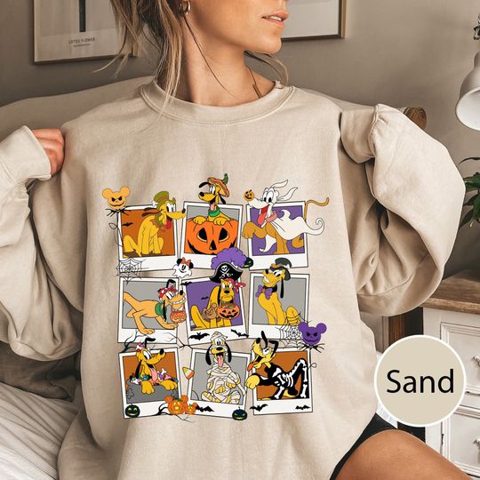 Disney Pluto Dog Halloween Shirt, Mickey and Friends Halloween Sweatshirt
