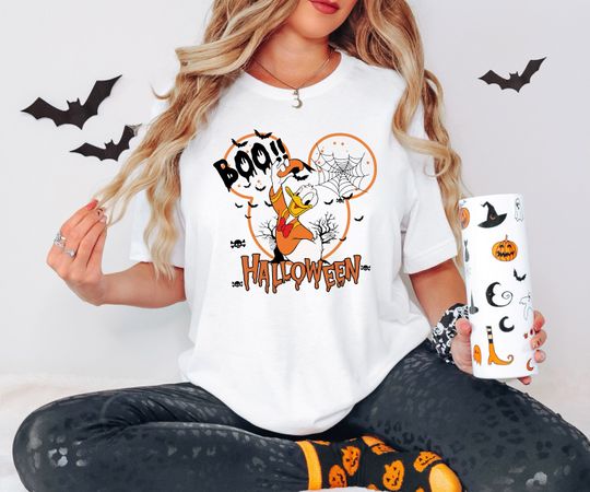 Donald Duck Boo T-Shirt, Halloween T-Shirt, Disney T-Shirt, Spooky T-Shirt