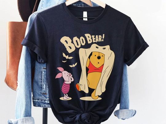 Winnie The Pooh Piglet Boo Bear T-Shirt, Halloween T-Shirt, Disney T-Shirt, Spooky T-Shirt