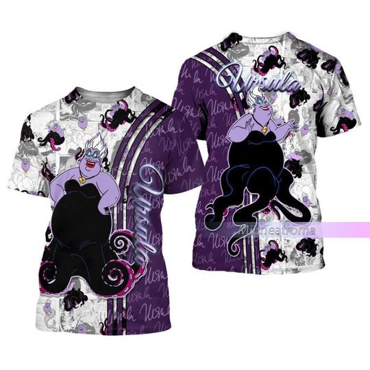 Ursula Shirt Disney Villain 3D Shirt