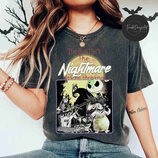 Vintage The Nightmare Before Christmas Shirt, Disneyland Halloween shirt