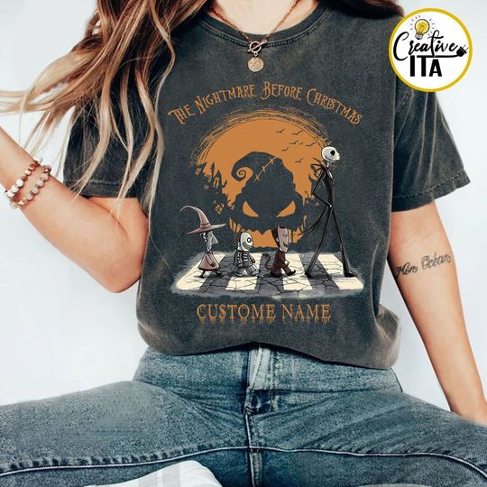 Personalized The Nightmare Before Christmas shirt, Vintage Disney Halloween shirt