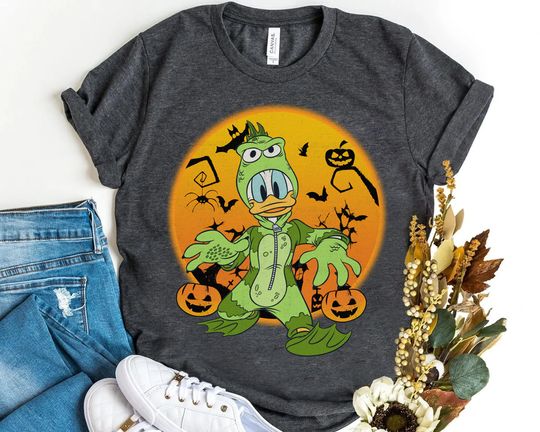 Donald Duck Swamp Monster T-Shirt, Halloween T-Shirt, Disney T-Shirt, Spooky T-Shirt