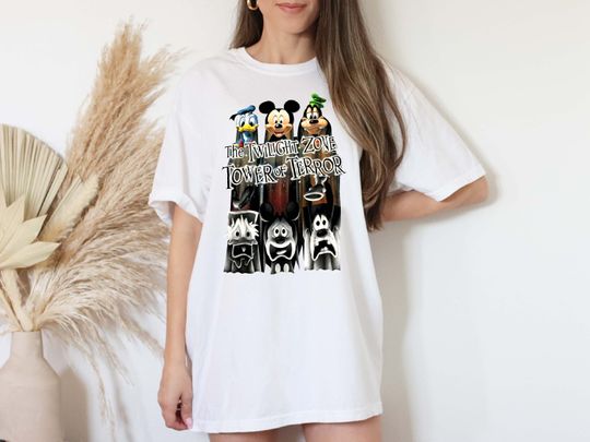 Retro Disney The Twilight Zone Tower Of Terror  Color Shirts, Tower of Terror Ride Shirt