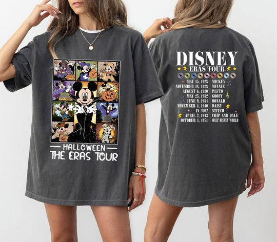 Color Mickey Eras Tour Shirt,  Disney World Shirt, Mickey and Friends Halloween