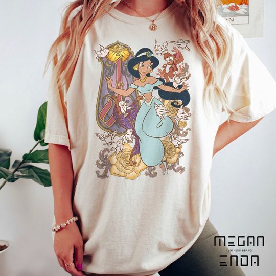 Princess Jasmine Aladdin  Color Shirt, Disney Shirt