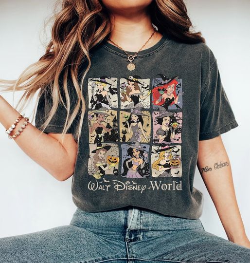 Vintage Disney Princess Halloween Shirt, Retro