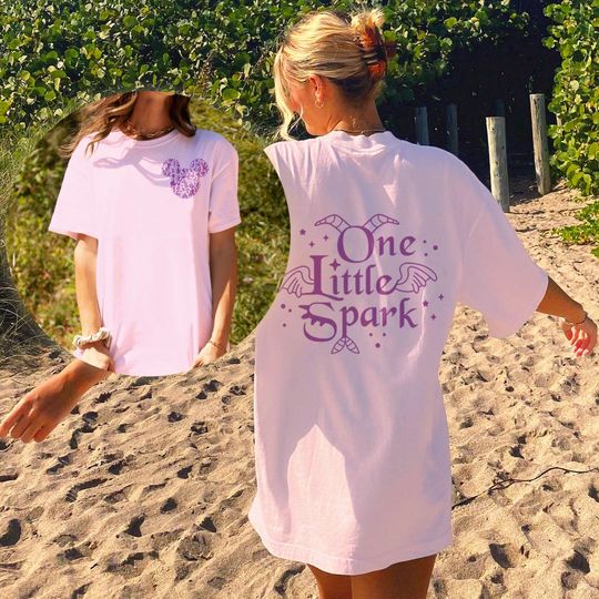 Disney Dragon White Double Sided Shirt