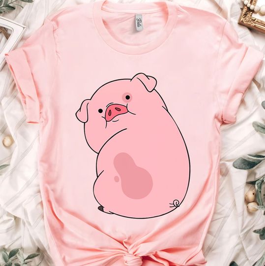 Cute Disney Channel Gravity Falls Waddles the Pig Shirt, Magic Kingdom Holiday T-shirt