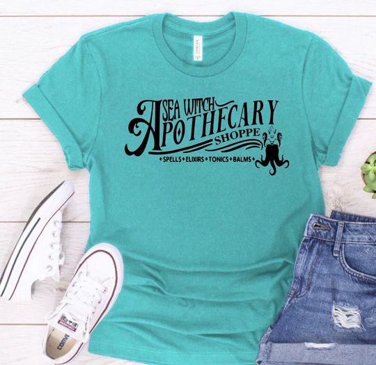 Ursulas Sea Witch Apothecary, mickey Boo Bash, Ursula Shirt, Disney Villains