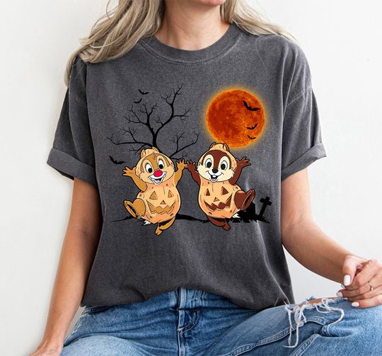 Disney Chipmunk Halloween Shirt, Chip And Dale T-Shirt, Funny Disney Halloween T-shirt