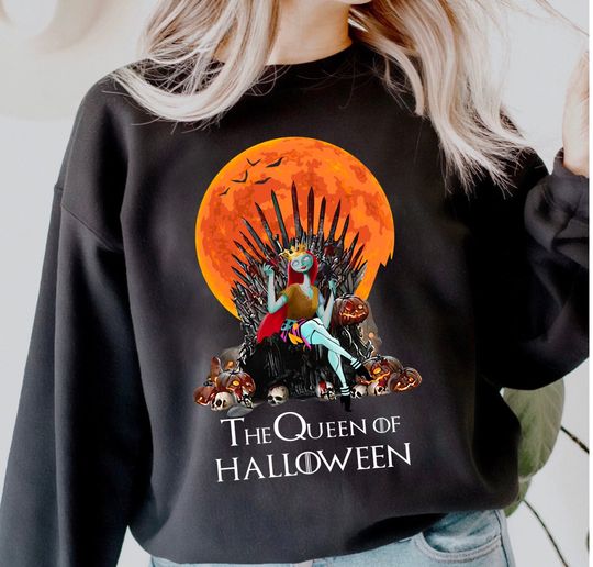 Sally The Queen Of Halloween Disney Halloween Sweatshirt