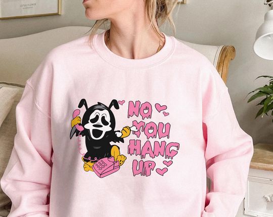 Pluto Dog Scream No You Hang Up Disney Halloween Sweatshirt