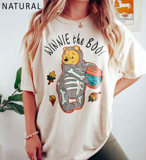 Discover Retro Winnie The Boo Halloween Color Shirt, Disneyland Halloween Shirt