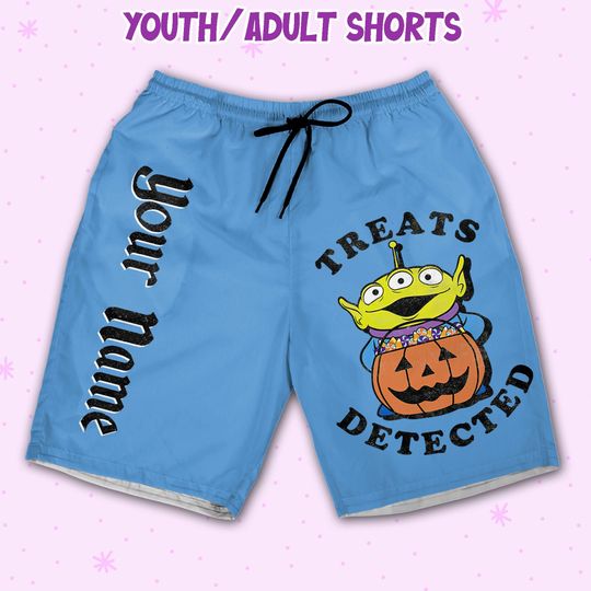 Personalized Halloween Toy Story Treats Detected, Custom Disney Shorts
