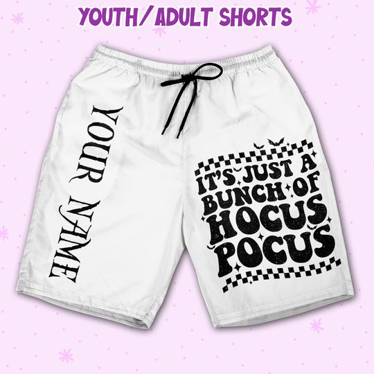 Personalized Halloween Disney Hocus Pocus It's Just A Bunch Of Hocus Pocus Shorts