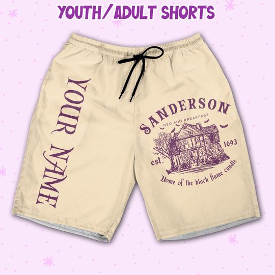Personalized Halloween Disney Hocus Pocus Sanderson Bed And Breakfast Shorts