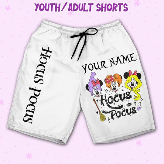 Personalized Halloween Disney Hocus Pocus Minnie Mouse Disney Shorts