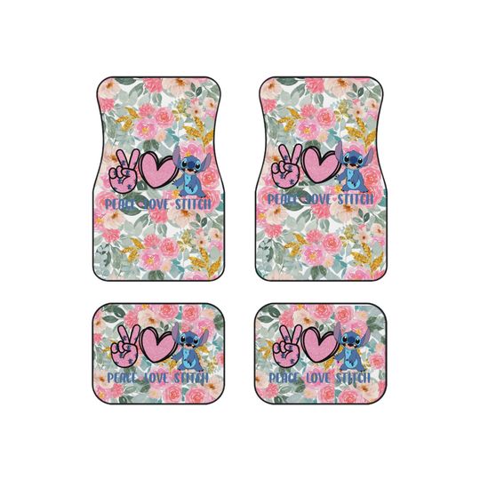 Stitch Custom Disney car mats Car Mats