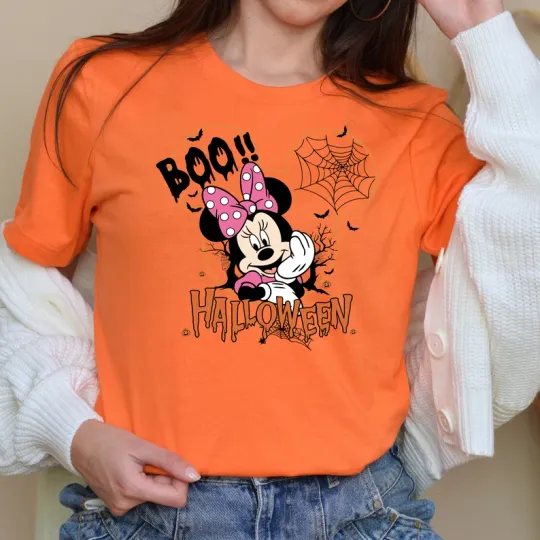 Boo Minnie Mouse Shirt, Disney Halloween Shirt