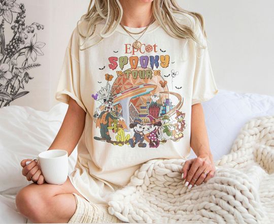 Discover Vintage Epcot Spooky Tour 1928 Unisex T-Shirt, Disney Epcot Halloween T-Shirt