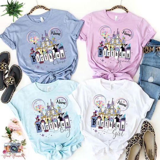 Personalized Disney Birthday Shirt, Disney Birthday Girl Shirt, Disney Villains Shirt