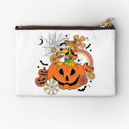Retro Disney Halloween Cosmetics Bag, Halloween Matching Cosmetics Bag