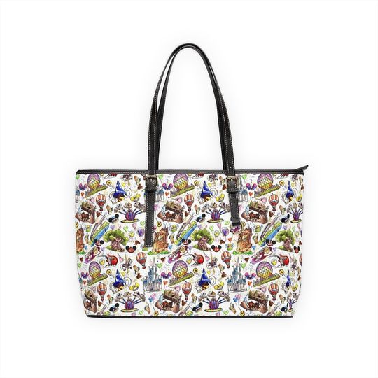 Disney World Parks Inspired Tote Bag, Disney Tote Bag, Disney Tote Bag
