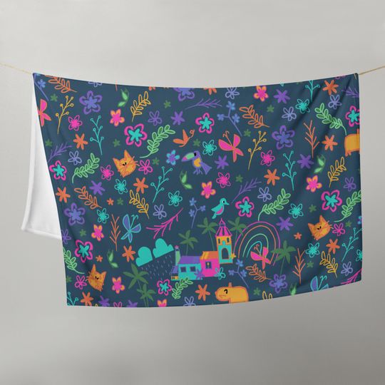 Encanto Family Throw Blanket, Family is Everything Disney Encanto Throw Blanket -