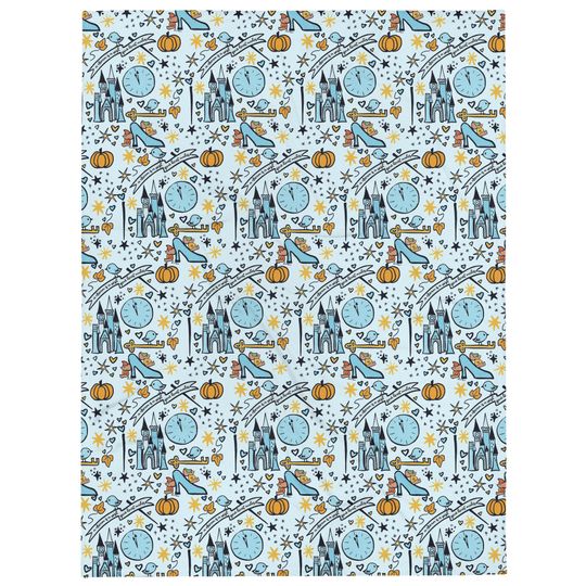 Cinde Dreaming Throw Blanket, Disney Princess Cinde Fleece Throw Blanket