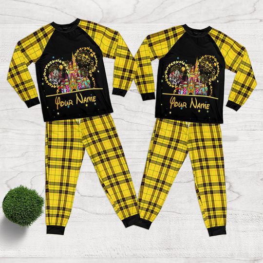 Personalized Disney Christmas Mickey Vacation Kids Pajamas Set