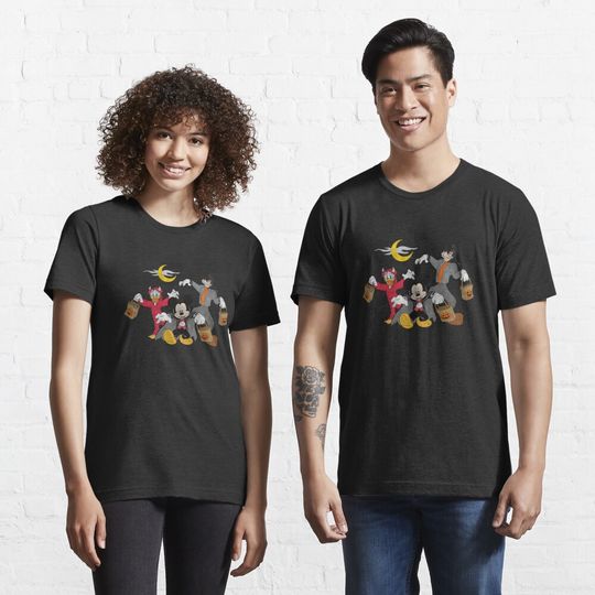 Mickey Mouse, Donald Duck And Goofy Disney Halloween T-Shirt