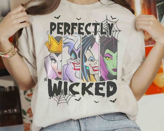 Perfectly Wicked Disney Villains Disney Halloween T-Shirt