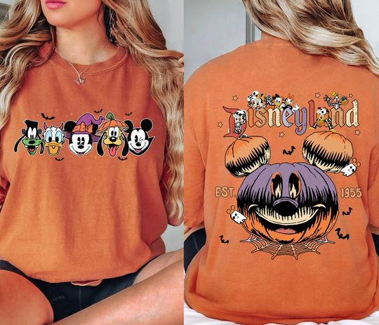 Retro Disneyland Halloween 2 Side Shirt | Disneyworld Halloween 2 Side Shirt