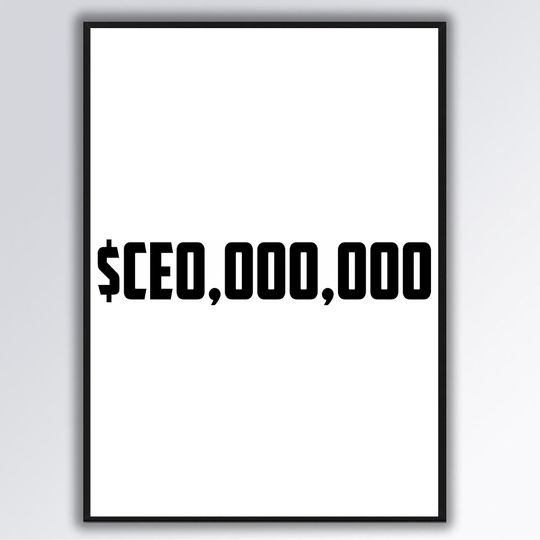 $CE0,000,000 Premium Matte Vertical Poster