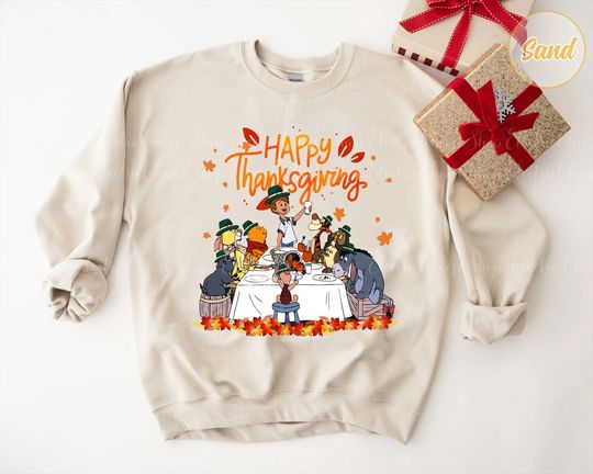 Winnie the Pooh Happy Thanksgiving shirt, Disney thanksgiving Tee