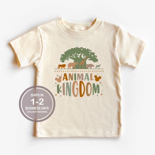 Kids Animal Kingdom Shirt, Boys Girls Disney Baby Shirt