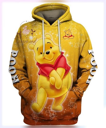 Pooh Bear Hoodie, Winnie The Pooh Hoodie, Disney Pooh Hoodie, Pooh Hoodie