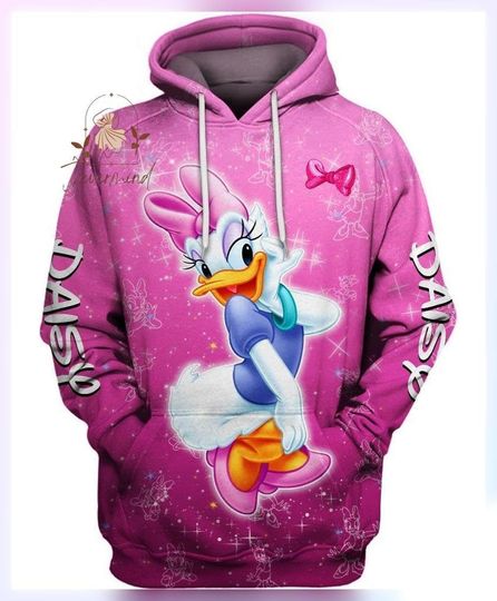 Daisy Duck Hoodie, Daisy Hoodie, Disney World Hoodie, Daisy Hoodie