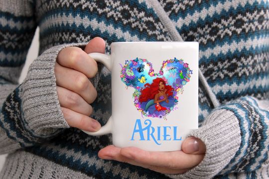 The Little Mermaid Personalized Mug, Custom Mug, Christmas Gift, Disney Mug