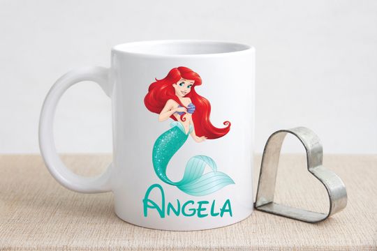 The Little Mermaid Personalized Mug, Custom Mug, Christmas Gift , Disney Mug