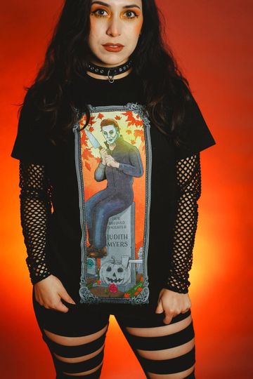 Michael Myers Halloween Haunted Mansion T-shirt Disney Horror Slasher