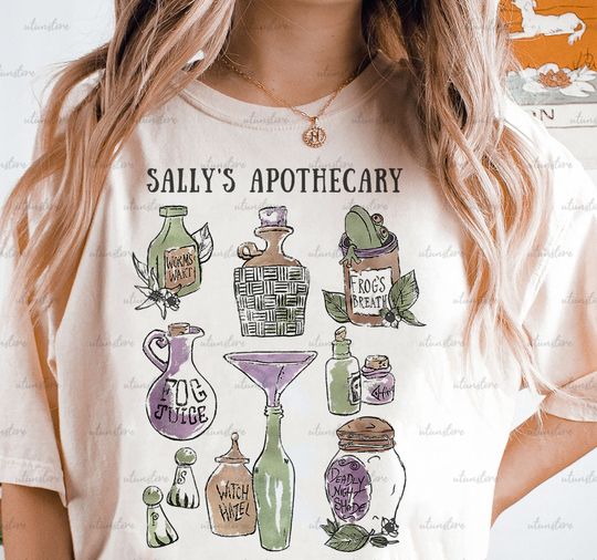 Vintage 90s Sally's Apothecary Shirt, Nightmare Before Christmas, Disney Halloween Shirt, Sally Nightmare Shirt, Disneyland Vacation Shirt
